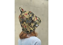 👘 着物生地 👘 和柄 トリプル仕立て! 3枚重ね 厚手メッシュ! ✅メッシュ素材 サウナハット  Japanese pattern