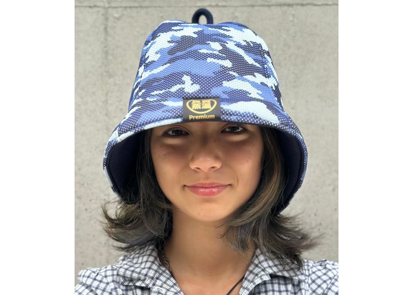 ベストサウナハット 迷彩 迷彩 トリプル!! 2色 超特大🔴Lサイズ! & Mサイズ! 3枚重 ✓次