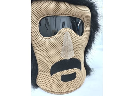ハッキリ見える!! スモーク サングラス窓付 ハード ✅フルフェイス 世界初! Sauna Armor 虚無僧君メッシュ ✅ サウナハット