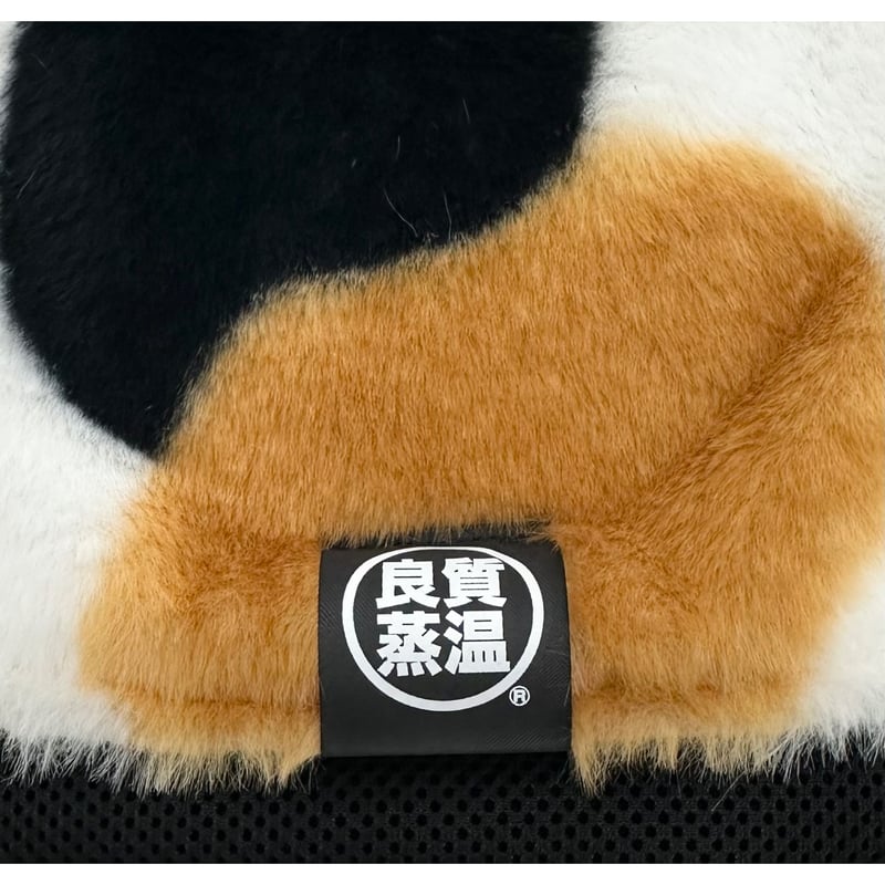 🐱 猫耳付き 三毛猫 フェイクファー素材🐱 次世代 3層構造 🐱 猫耳付き 三毛猫 フェイクファー素材🐱 次世代 3層構造