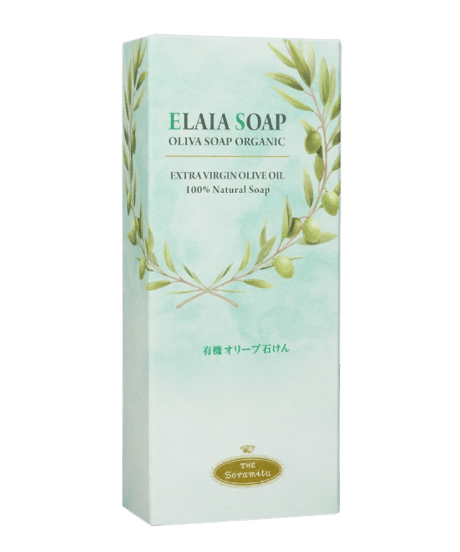 ELAIA SOAP (エライアソープ) 有機オリーブ石けん (泡だてネット付き）