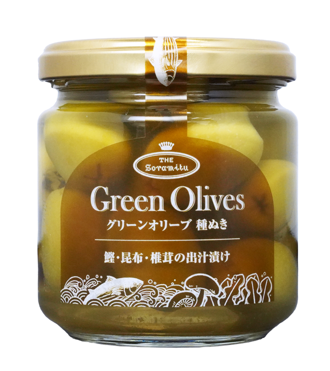 グリーンオリーブ出汁漬け | Soramitu Shop
