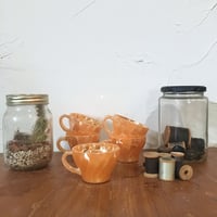 60-70s FIRE KING PEACH LUSTER DEMITASSE CUP
