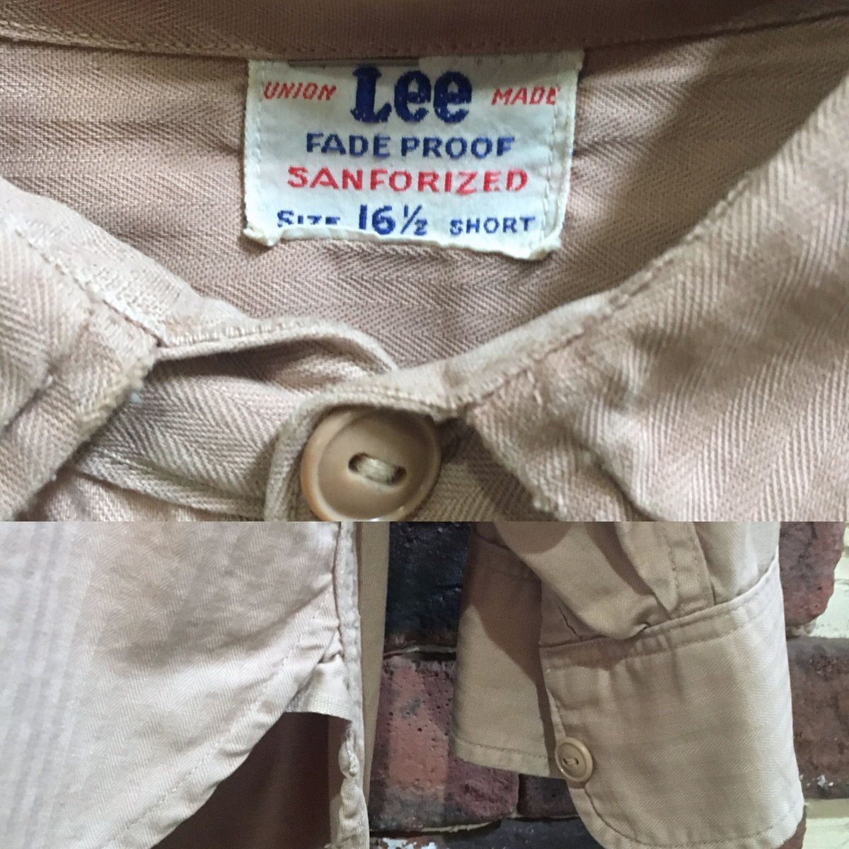 1940 50s Lee ヴィンテージ 開襟 シャツ ワークシャツ ビンテージ 50s Lee Cotton Work Shirt 50年代 リー ワークシャツ オープン