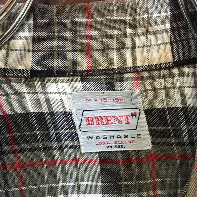 50-60S BRENT SHADOW CHECK RAYON SHIRT | wonderlust