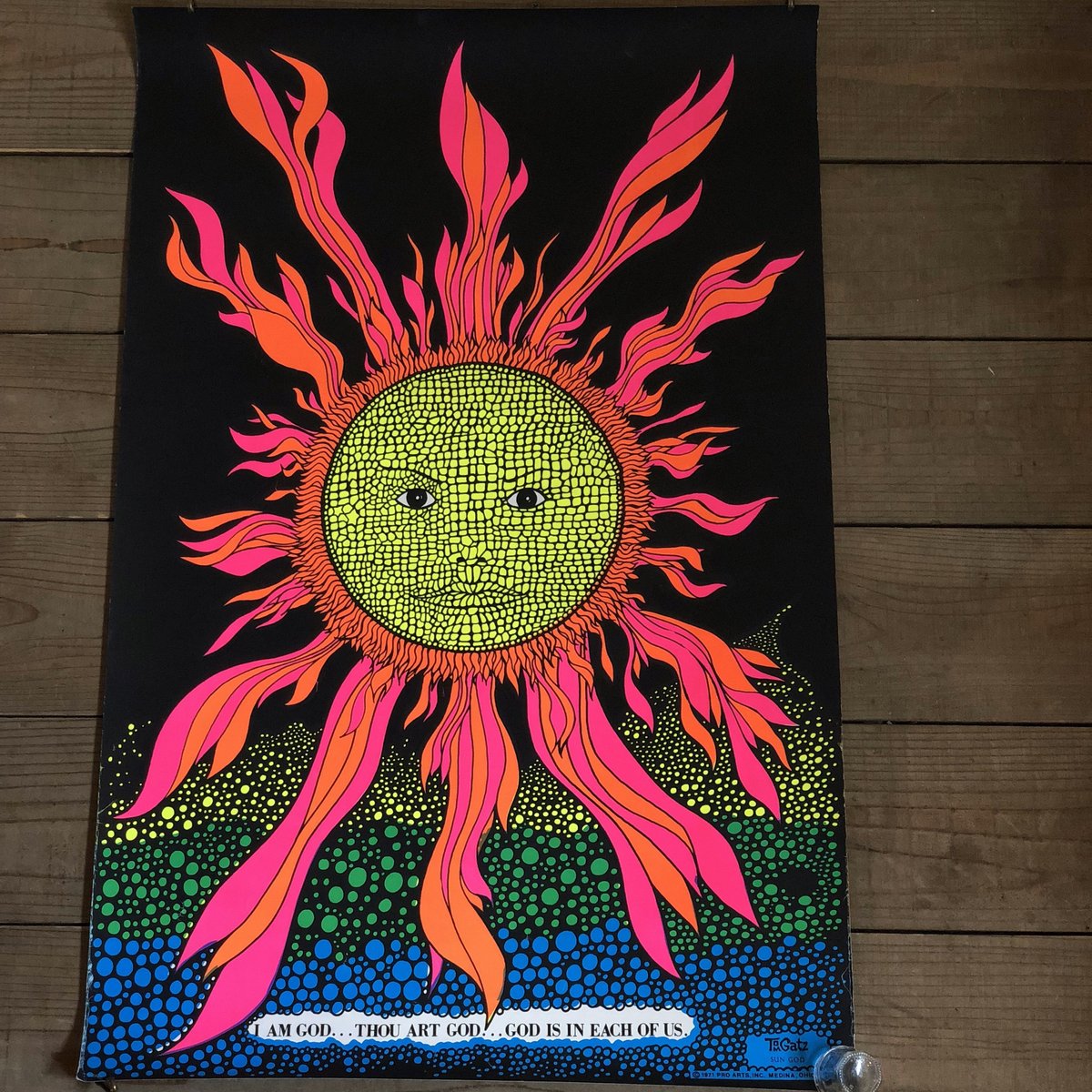 ワーナーブラザーズ パロディ 70’s BEEP ブラックライト ポスター Blacklight Poster Zig Zag Man Enjoy 70's Vintage Poster | eBay