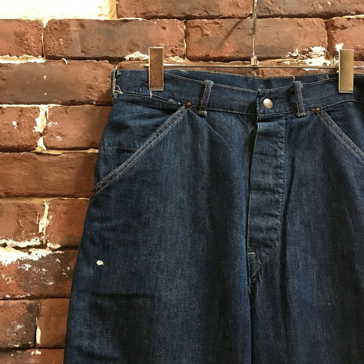 40-50s DENIM PAINTER PANTS | wonderlust