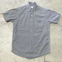 60s IVY LEAGUER GINGHAM CHECK PULL OVER SHIRT
