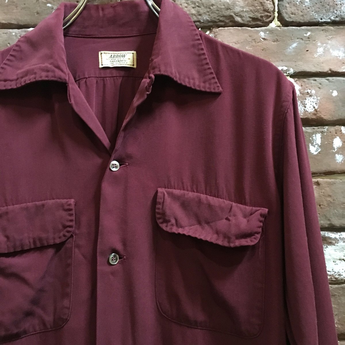 50s ARROW GABANARO RAYON SHIRT | wonderlust 50s ARROW GABANARO RAYON SHIRT | wonderlust