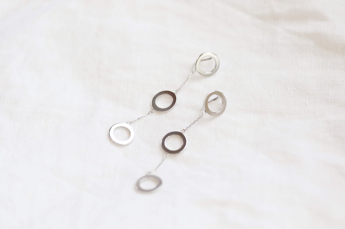 tripricade 3連まるのイヤリング(シルバー)【E43-332S】 | Everyd