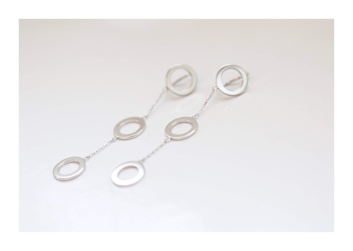 tripricade 3連まるのイヤリング(シルバー)【E43-332S】 | Everyd