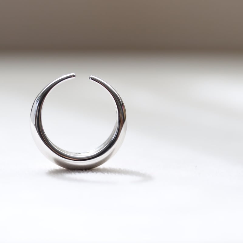 クロ シルバー(W) ハーフ パヴェ EarCuff Cressent earcuff(Ear&Ring/シルバー)【E47-332S】 | Eve