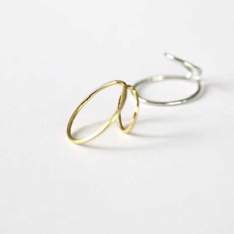 Double line Earcuff 毎日のイヤカフ　(gold/silver) 【E47-321S/G】