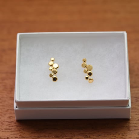 Bubble earrings (ゴールド)