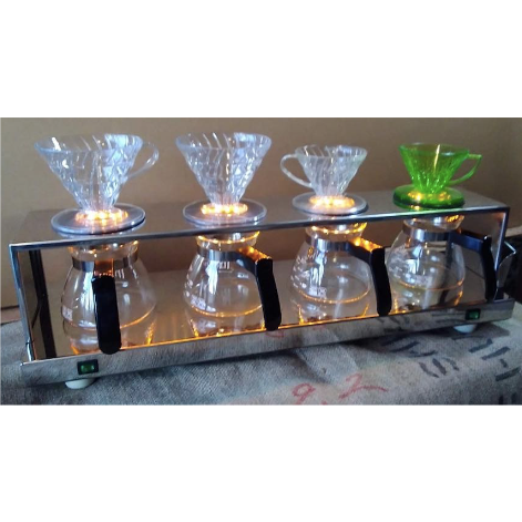 3連コーヒーワーマードリッパー台/イルミネーション付き