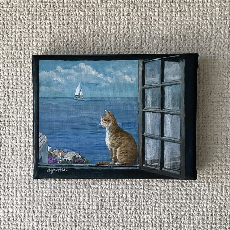 小さな猫の絵・ミニキャンバス【良き日】 | ANANDA