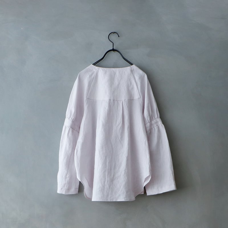 完売しました＞シャンブレーリネン・ぺザントプルオーバー／ピンク