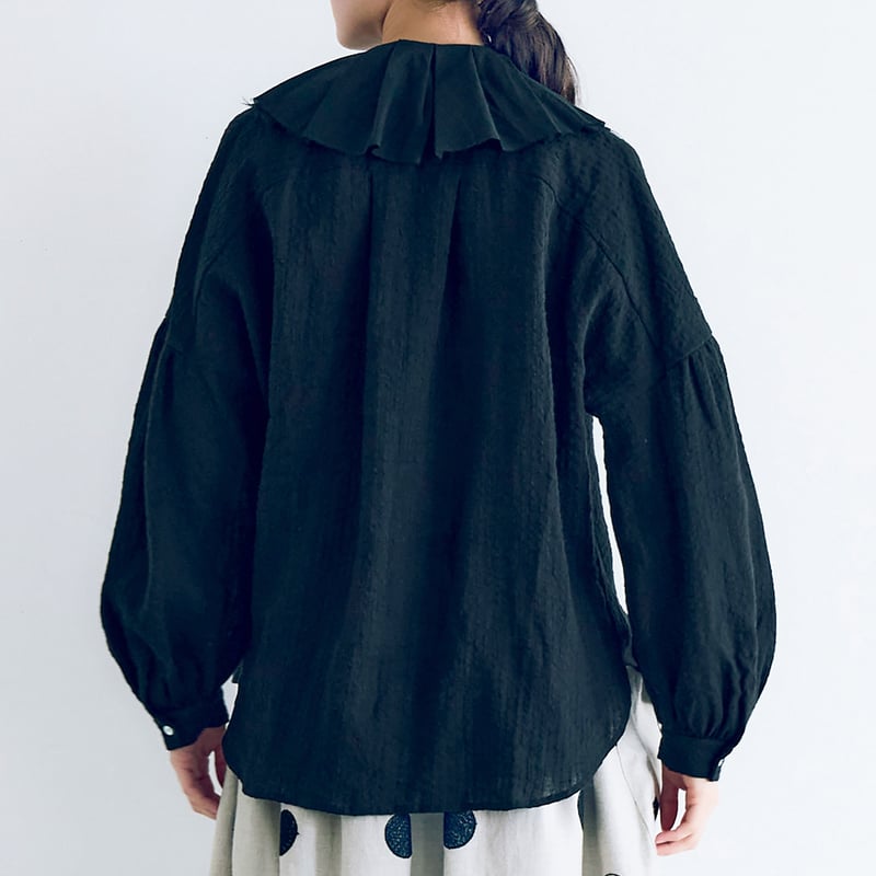 完売しました＞ストライプリネン・アンティークカラー・ブラウス