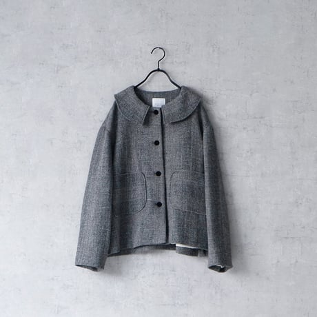 【新品タグ付】MAGALI コットンウール✖️リネン・ジャンパースカート 新品タグ付】MAGALI コットンウール✖️リネン・ジャンパー