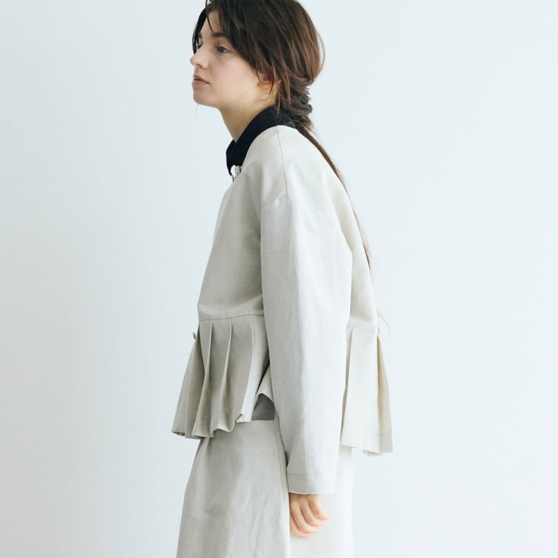 完売しました＞ハイカウントコットンリネン・ダブルボタンジャケット