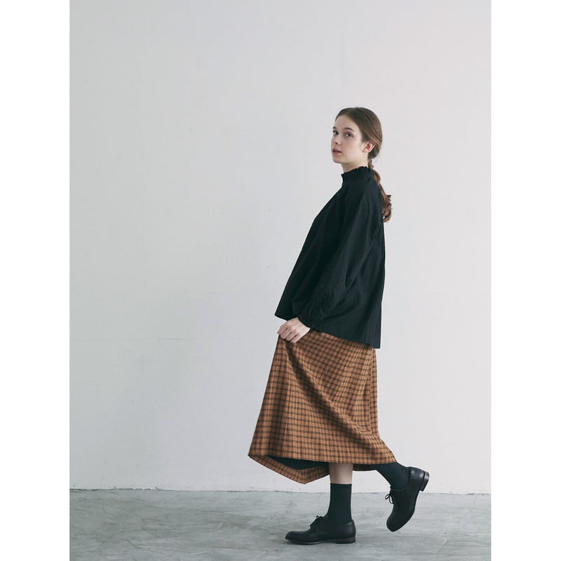 コットンオンデュレ・ギャザープルオーバー／ブラック | MAGALI 