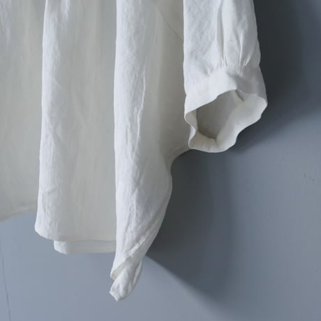 French linen roomy blouse  フレンチリネン・ルーミーブラウス／オフホワイト