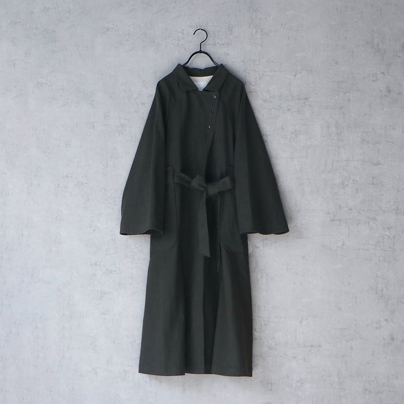 コットンリネン・アンティークキャンバス・トレンチコート