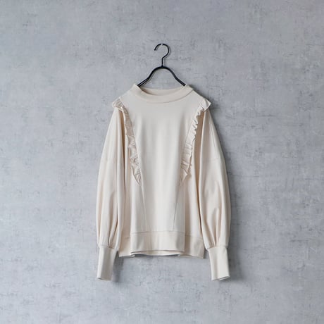 ✨美品✨MAGALI コットンダンテルフリルブラウス ストライプ ギャザー