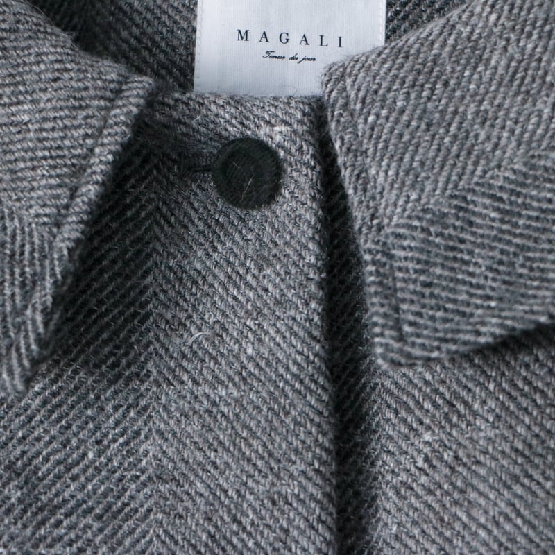 再入荷/完売しました＞シェットランドウールリネン・フラットカラー