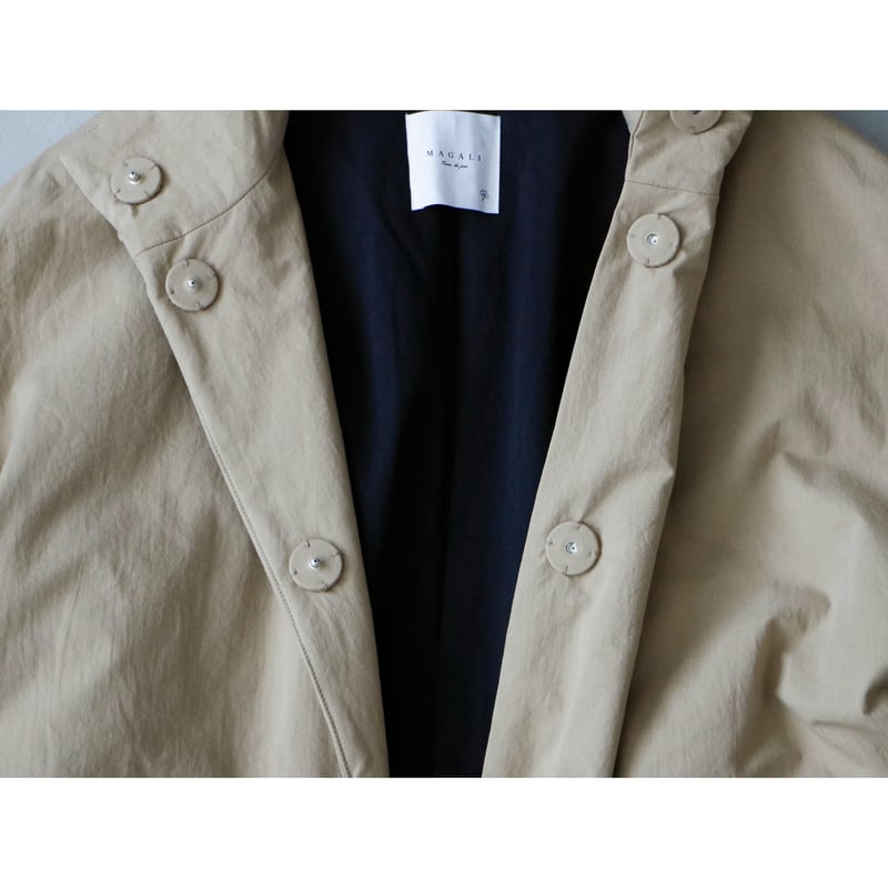 ヴィンテージフィニッシュ・コットン・パディットコート／ベージュ