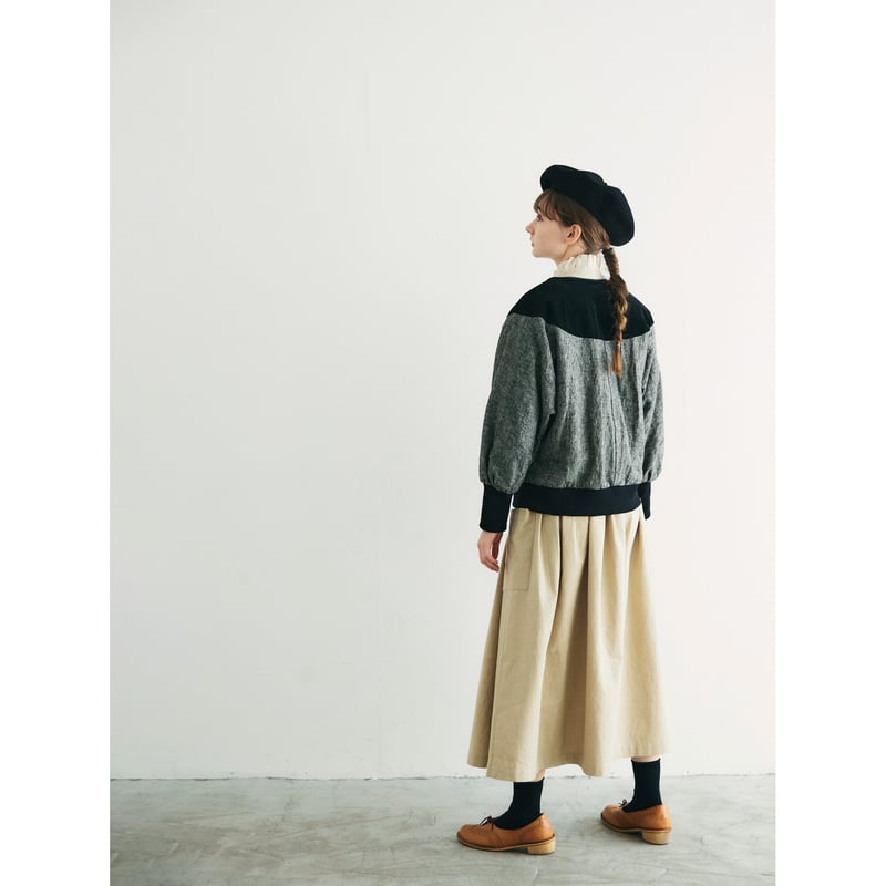 完売しました>トリプルウォッシュリネン&コーデュロイ·ブルゾン
