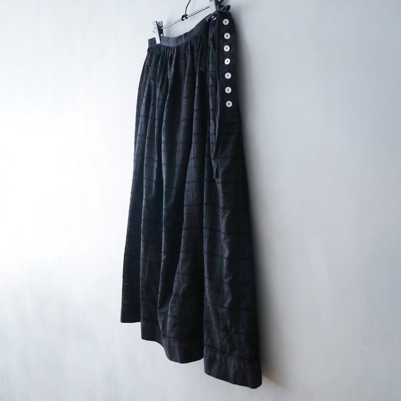 完売しました＞ガーメントダイ・コットンレース・サイドボタン