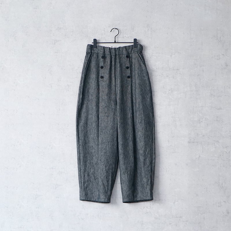 コットンリネンデニム・マリンパンツ／ネイビー | MAGALI