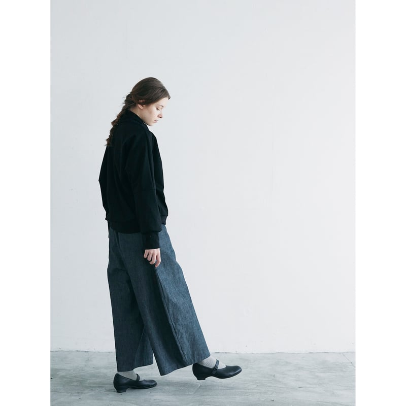 MAGALI マガリ　ハイゲージコットン・タートルカットソー ハイゲージコットン・タートルカットソー／ブラック | MAGALI