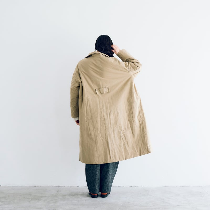 ヴィンテージフィニッシュ・コットン・パディットコート／ベージュ