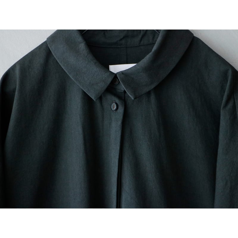 天日干しコットン・タックワンピース／ブラック | MAGALI