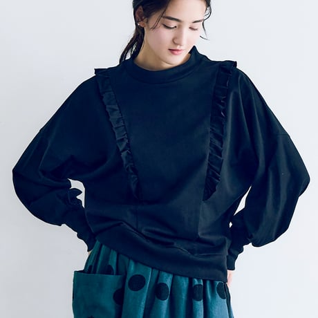 MAGALI ネイビー リネンシャツ NAVY リネン混7分袖シャツ メンズ