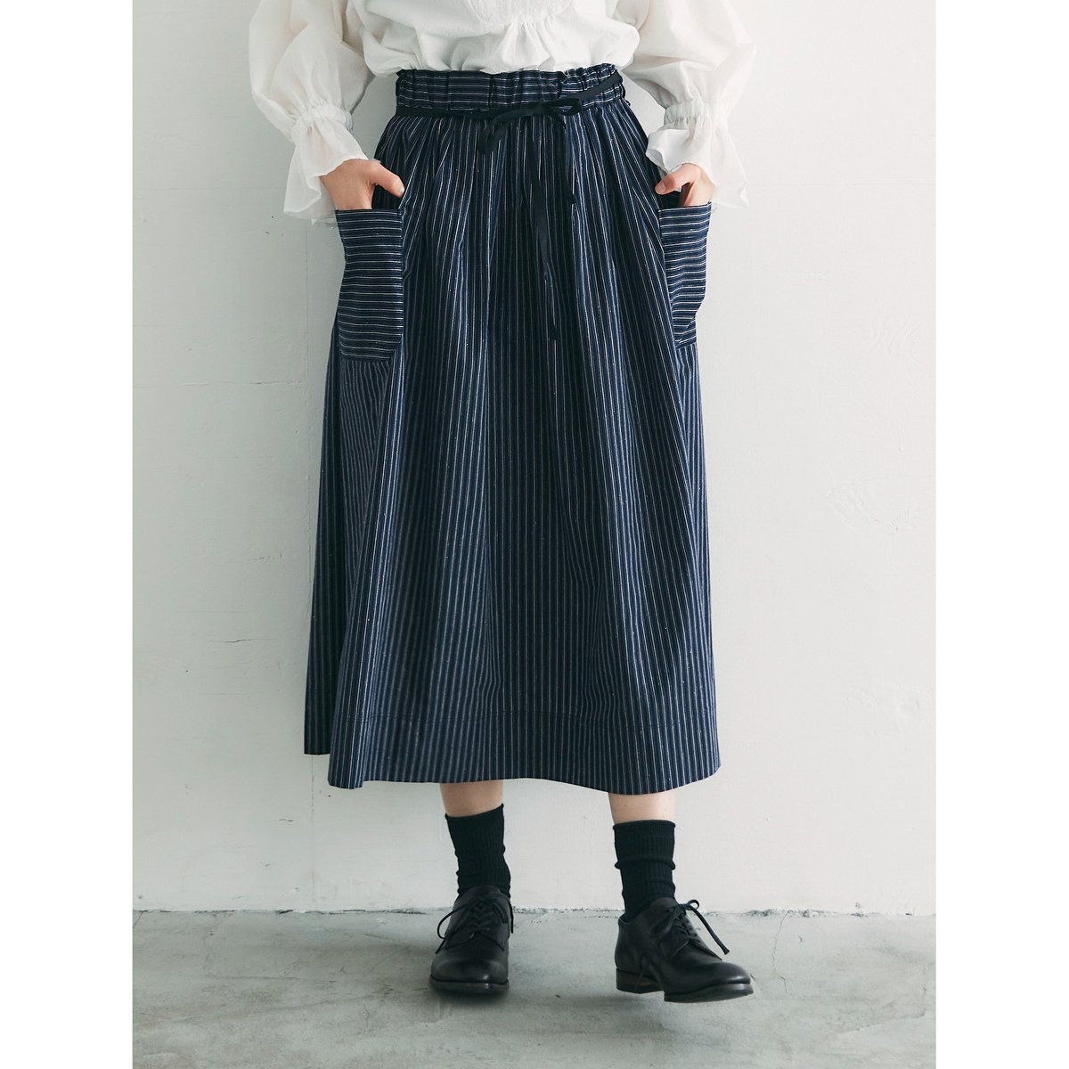 えみさん⭐︎ロングガードル ネイビー Ｌ70 えみさん⭐︎ロングガードル ネイビー L70