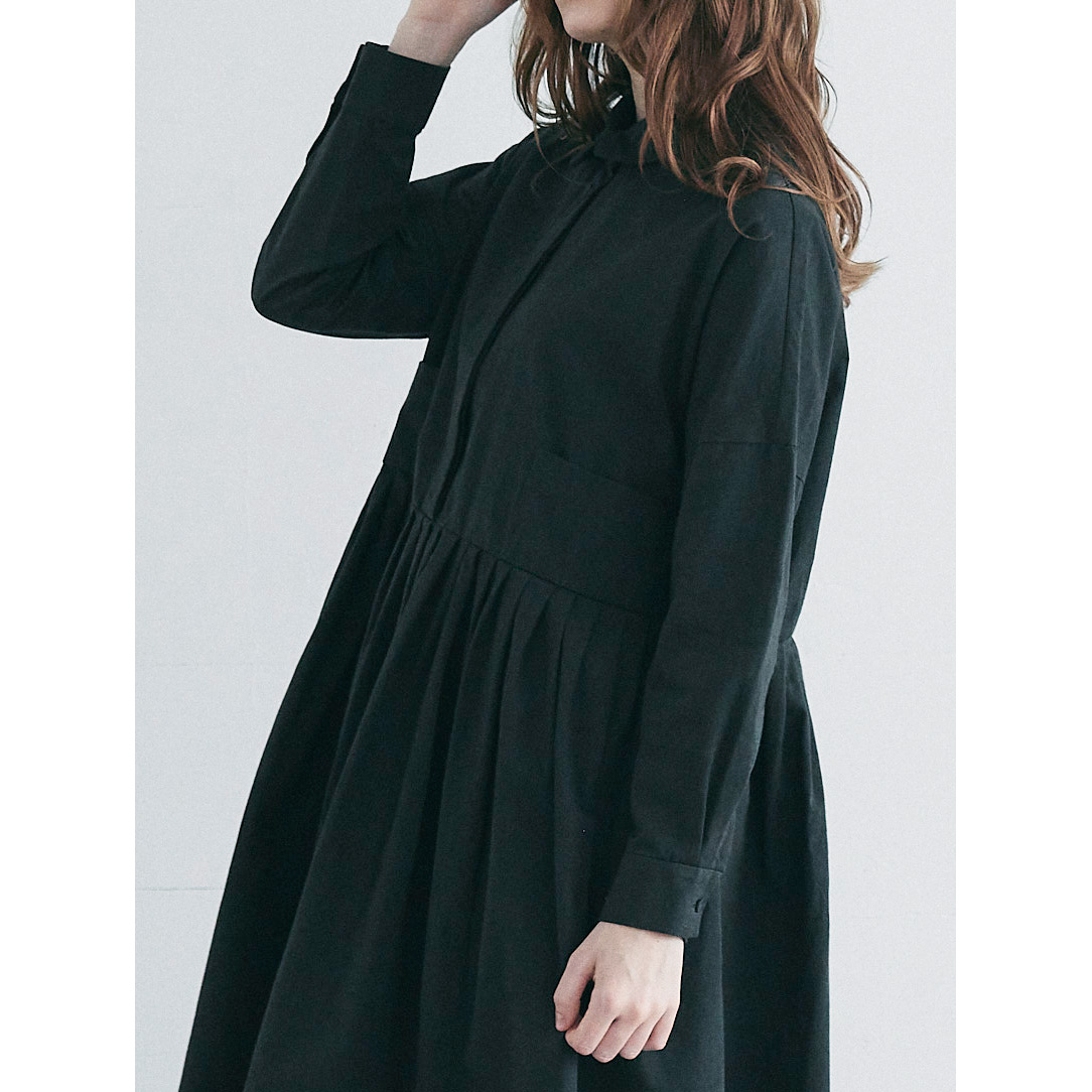 まもなく終了【極美品】MAGALIアイリッシュリネン&コットン・タックワンピース 極美品】【完売品】MAGALIアイリッシュリネン&コットン・タック