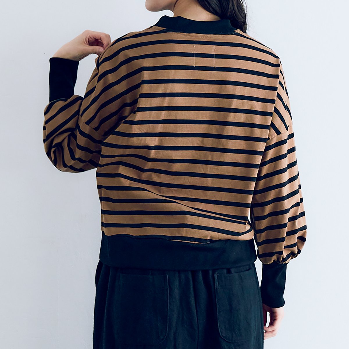 今季新品　MAGALI ハイゲージコットンバスクボーダーカットソー MAGALI | ハイゲージコットン・バスクボーダーカットソー