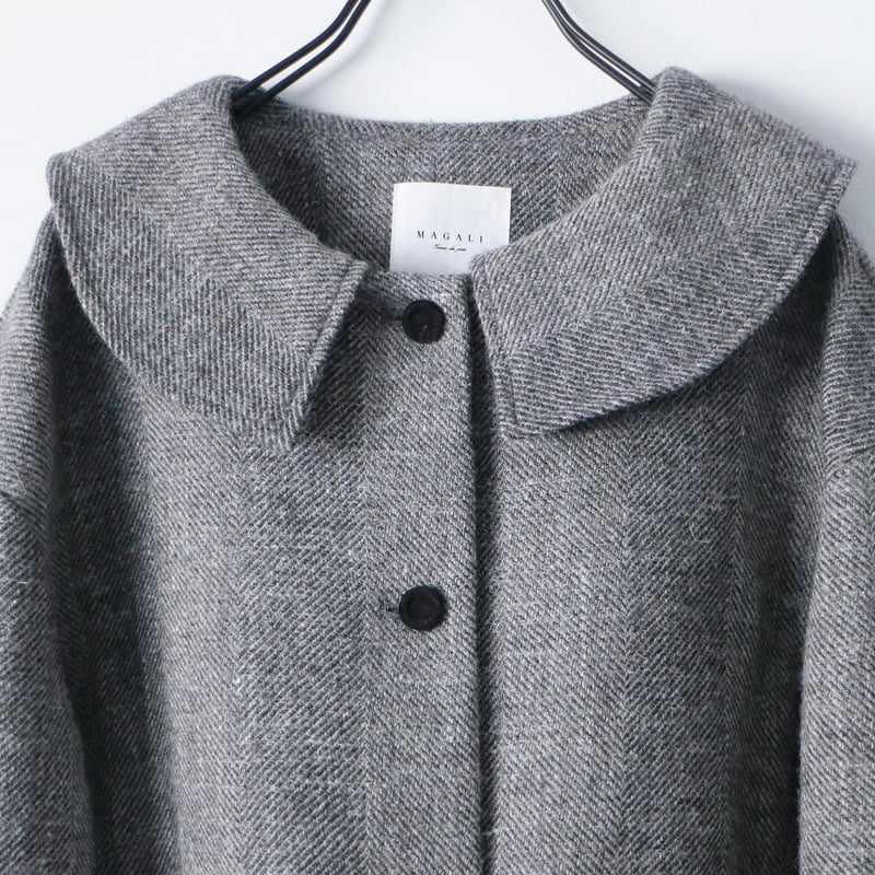 再入荷/完売しました＞シェットランドウールリネン・フラットカラー