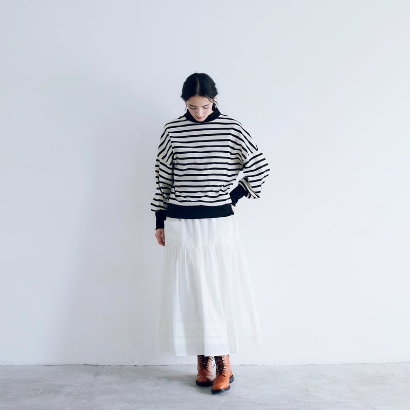 キシダミキ スカート（ホワイト） kishidamiki ナイロンミニスカート