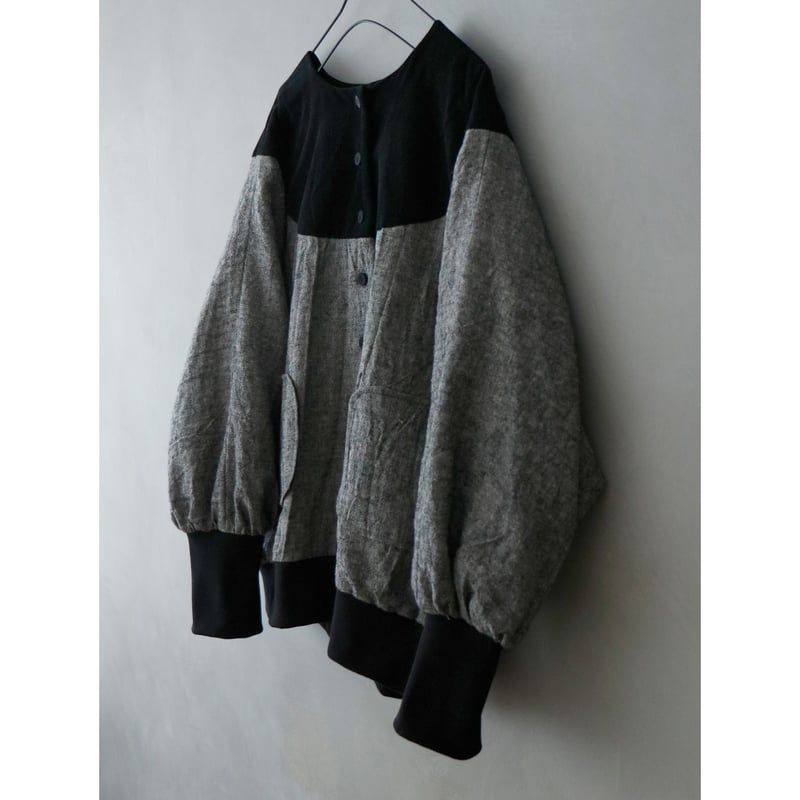 完売しました>トリプルウォッシュリネン&コーデュロイ·ブルゾン