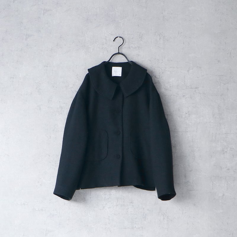 極美品◎Y's 燕尾ジャケット ペイズリー ウールリネン ブラック L相当 完売しました＞シェットランドウールリネン・フラットカラー