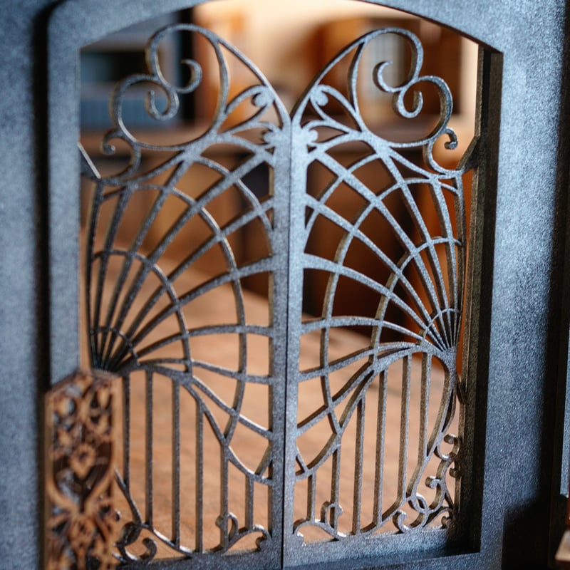 1/10スケールドールハウス古いお城の門 椅子セット | kkcompany