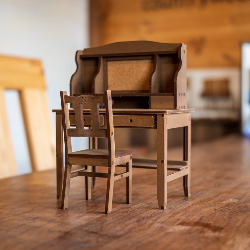 1/6スケールミニチュア家具セット 学習デスクパターン1 | kkcompany
