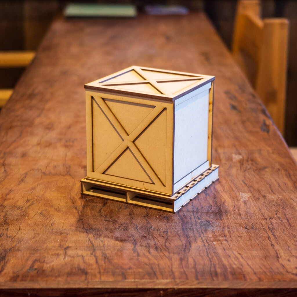 トールペイント(アッセンデルフト) 木製引き出し5段小物入れ