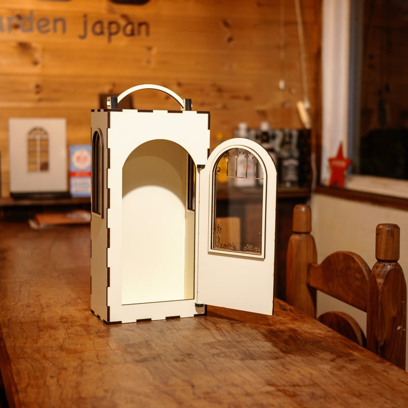 1/6スケールドール収納BOXホワイトアイアン窓 | kkcompany