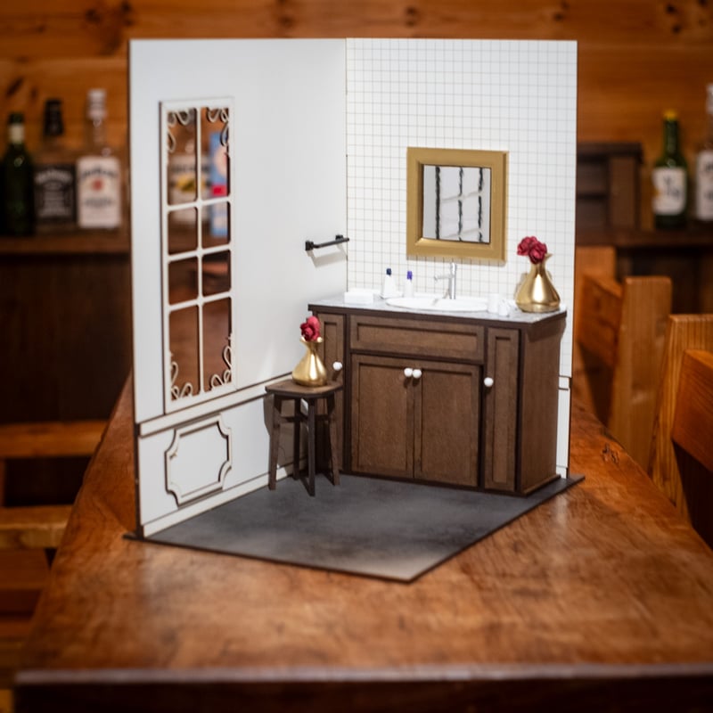 1/6スケールドールハウス洋館 洗面台 小物フルセット Kkスペシャル
