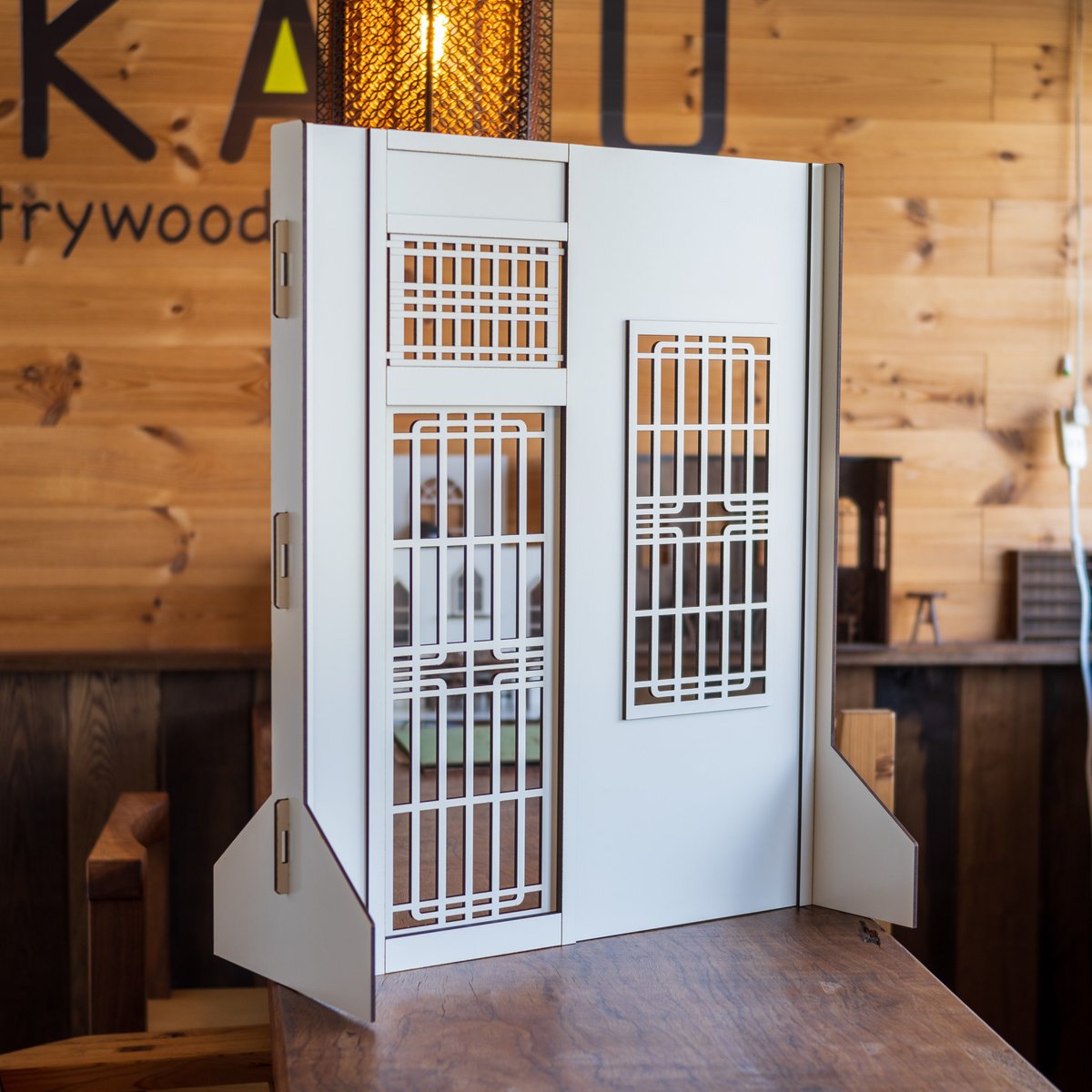 クリスマス1/6ハンドメイド　庭付きドールハウス　背景ボード　ブライス クリスマス1/6ハンドメイド 庭付きドールハウス 背景ボード